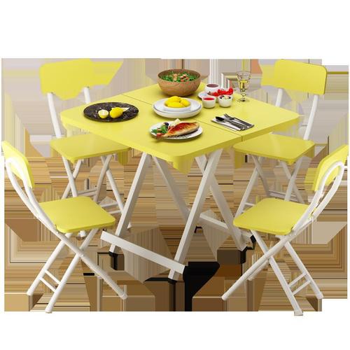 Simple foldable dining table, portable small dining table for home, foldable for 2 or 4 people, square or rectangular children's dining table