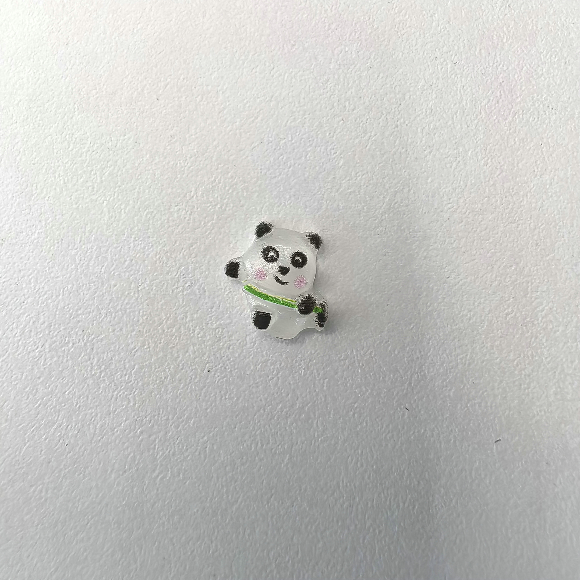 跨境热销卡通可爱小熊猫美甲饰品DIY手工发卡材料批发文具装饰