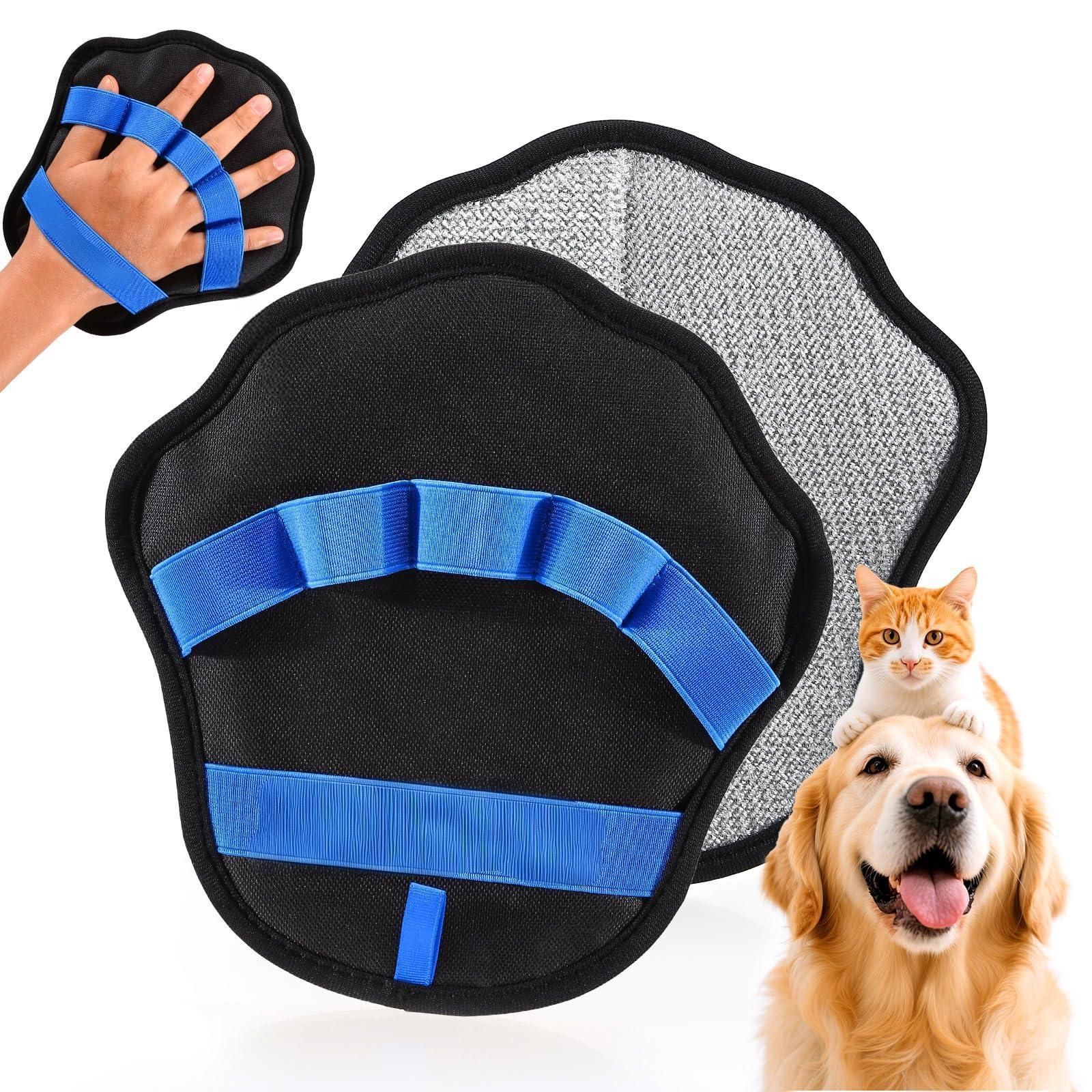 Guantes de depilación estática transfronteriza para mascotas cepillo bidireccional de pelo pegajoso depilación artefacto limpio guantes de pelo de gato limpio pelo de gato
