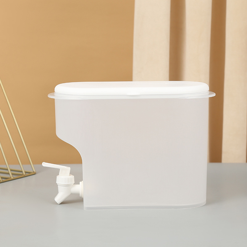 3.5L botella de agua fría de gran capacidad con grifo de bebidas cubo de agua fría bebida de verano fruta tetera refrigerador botella de agua helada