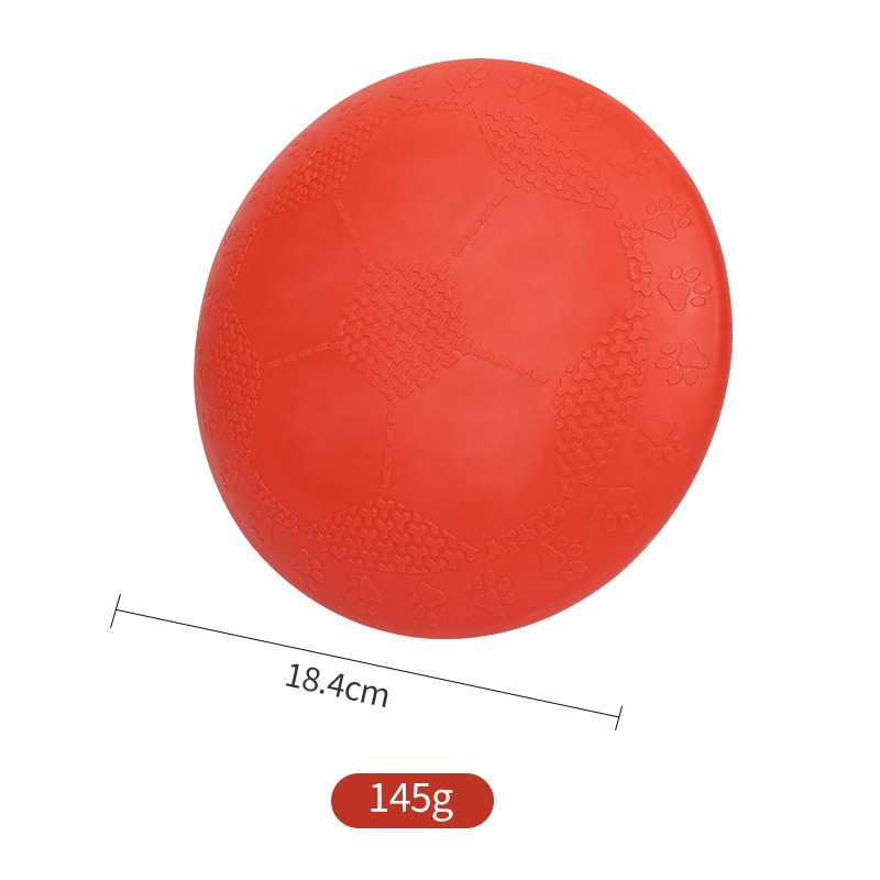 Red soft rubber flying disc