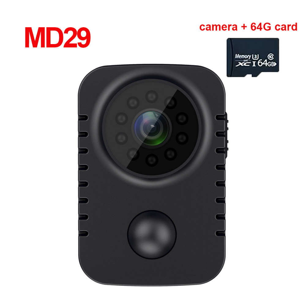 MD29 PIR cuerpo Cámara deportes DV clip trasero Cámara HD 1080p visión nocturna infrarroja montar CAM