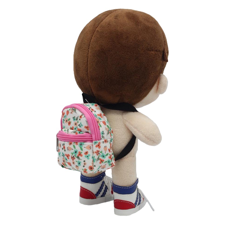 6 Points Bjd Doll Labubu Labubu Small Cloth Doll Double Zipper School Bag Doll Coin Purse Backpack