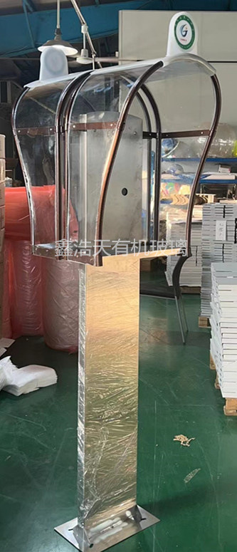 不锈钢亚克力电话亭户外电话罩防护罩电话亭门禁罩人脸指纹防雨罩