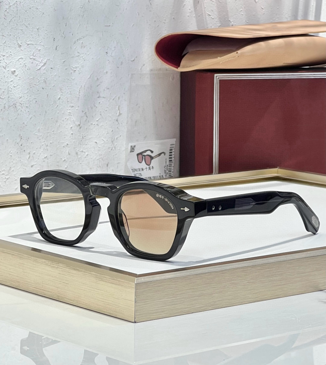 Jacques Marie Mage Zephirin Acetate Sunglasses Black Brown (ZEPHIRIN 44)