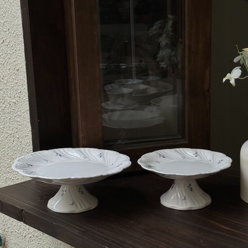 French Muse Floral Ceramic High Foot Plate Cake Plate Dessert Plate Ceramic Tray Fruit Salah Plate Home Decoration French Muse Floral Ceramic High Foot Plate Cake Plate Dessert Plate Ceramic Tray Fruit Salah Plate Home Decoration