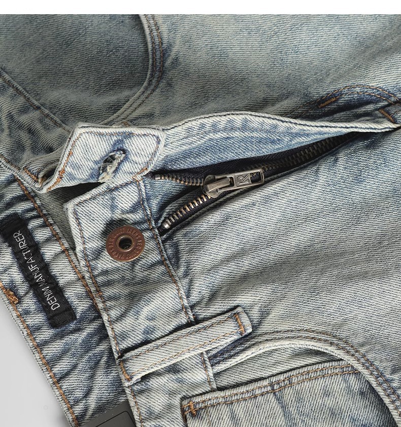 Men's Clothing Men's Mid-Length Distressed Ripped Denim Shorts Summer Retro Washed Muddy Casual Loose Trendy_mkmklike.com