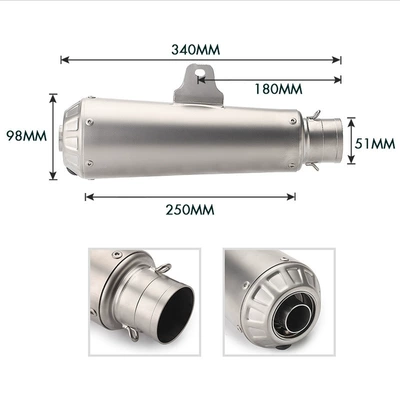 Motorcycle exhaust pipe – front exhaust pipe modified
