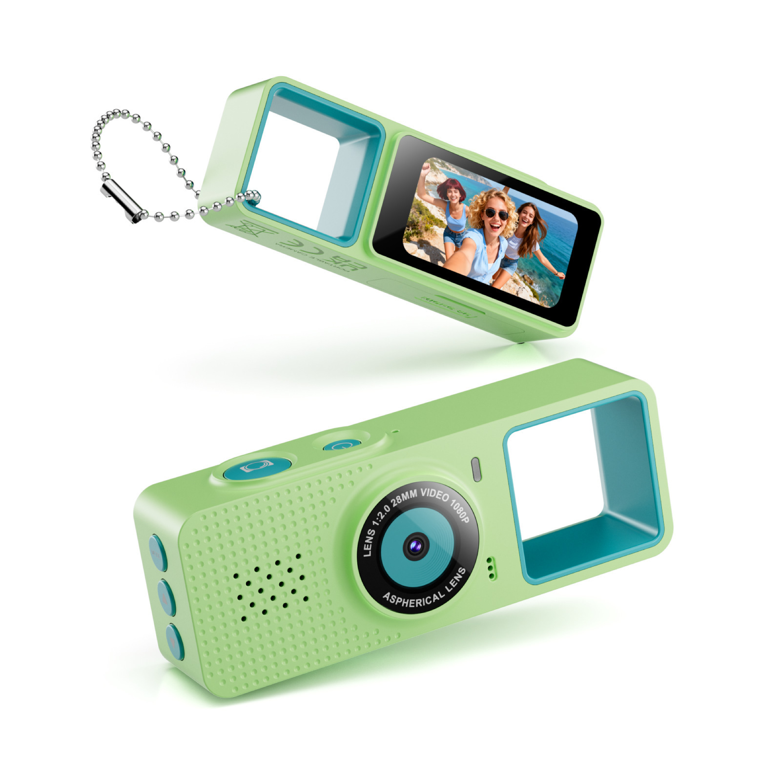 Mini Cámara de Pulgar Deportiva para Niños G22 de ABS con Video y Filtros