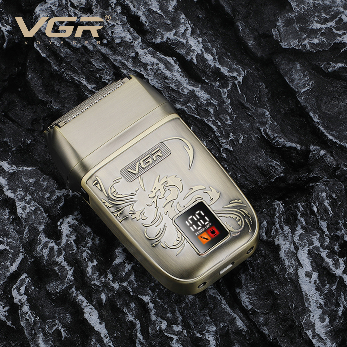 VGR349 Retro Style Reciprocating Shaver Cross Border Rechargeable Electric Shaver for Home Use Whitening And Brightening_voghion.com