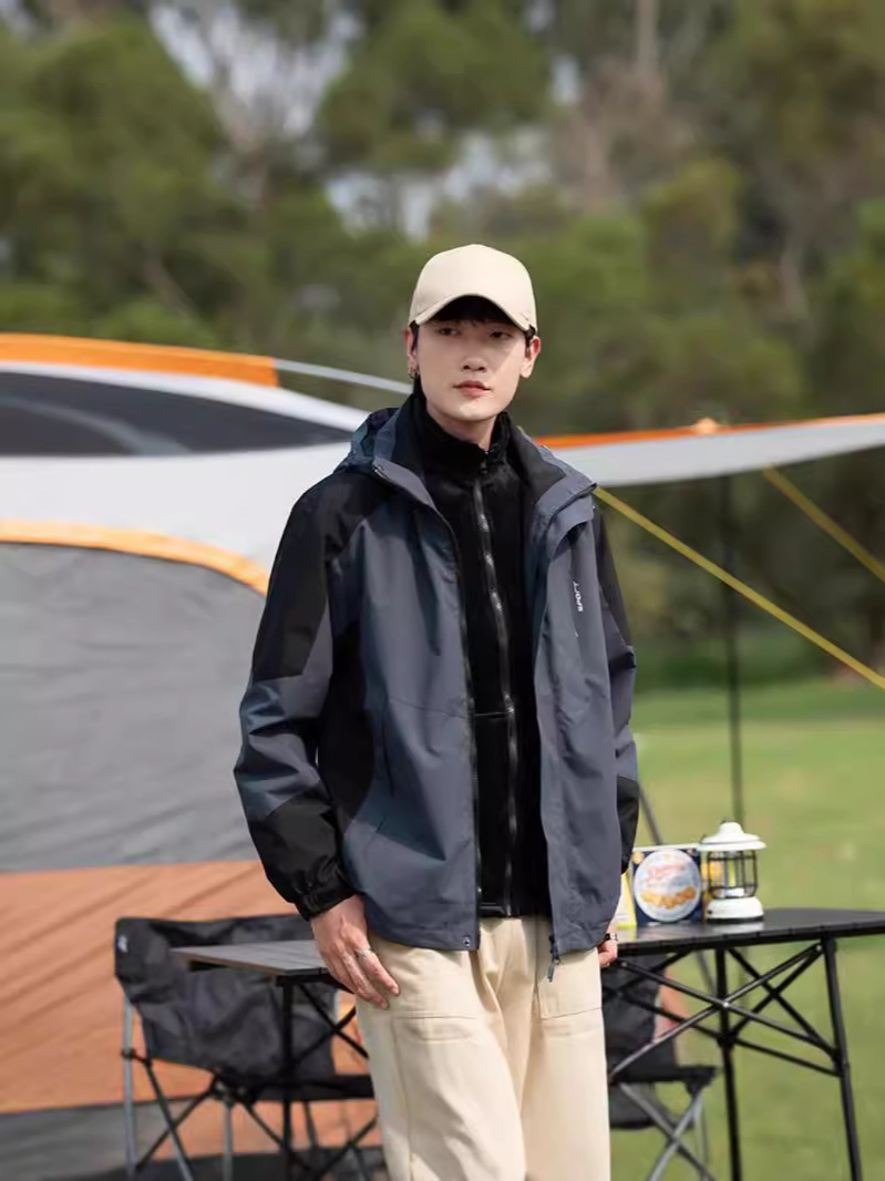 3 대 1 야외 기능 3 증명 충전 재킷 커플 캐주얼 느슨한 작업 재킷