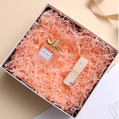 Wrinkled colorful shredded paper fruit packaging wedding candy gift box filling chicken nest grass raffia manufacturer wholesale