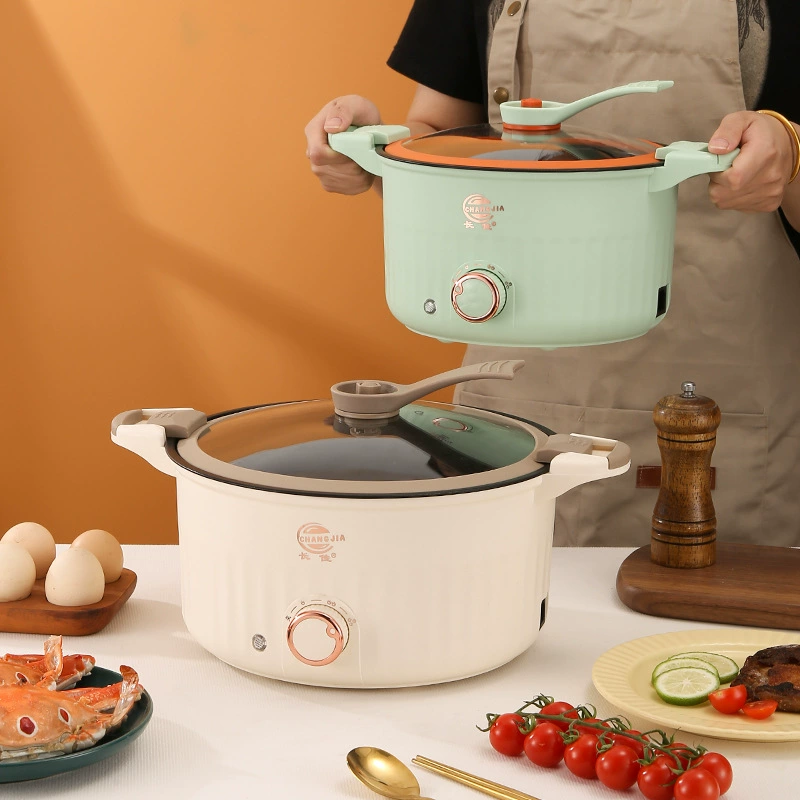 Электрическая wok-плита бытовая для кухни студентов общежития, пароварка и кастрюля, маленький электрический cooker, многофункциональный маленький электрический горячий горшок