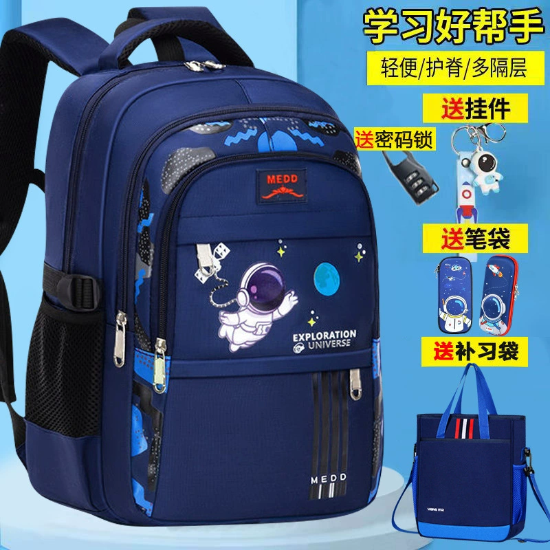 School bag for students, capacious astronaut lightweight, backpack, for secondary school, spine protection