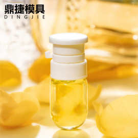 3-10ml透明医美精华液灯泡瓶化妆品双卡口瓶可烫金银logo跨境热销