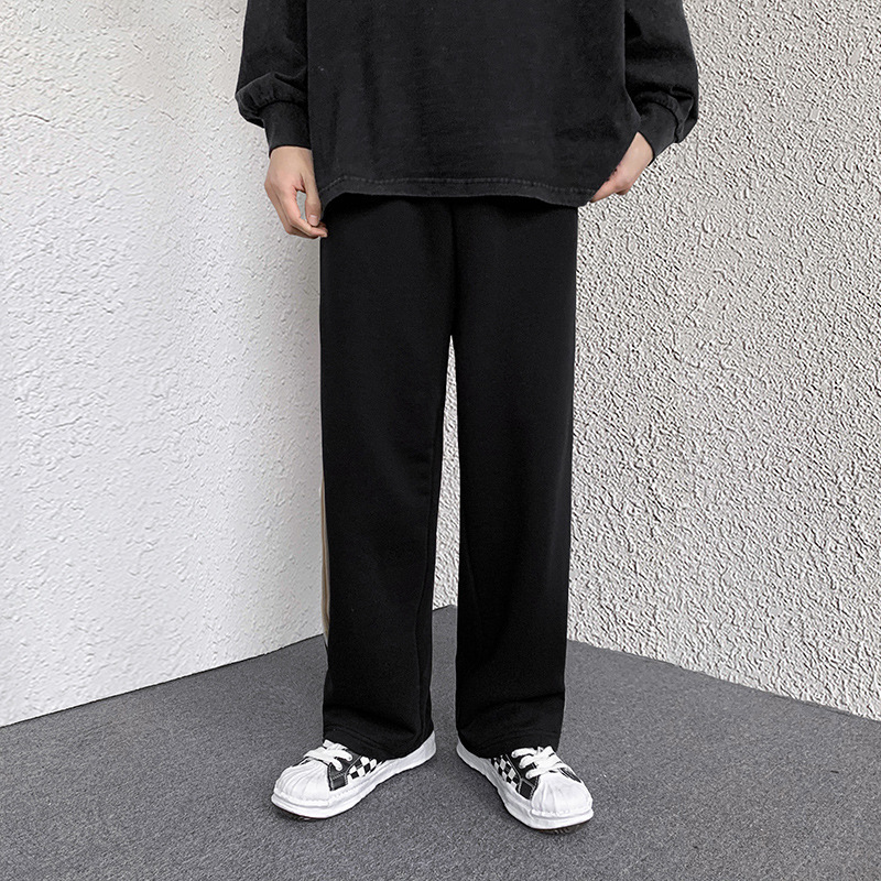 Pantalones para hombres primavera, otoño, invierno 2024 nuevos pantalones de estilo suelto, pantalones de moda, pantalones deportivos casuales de piernas anchas