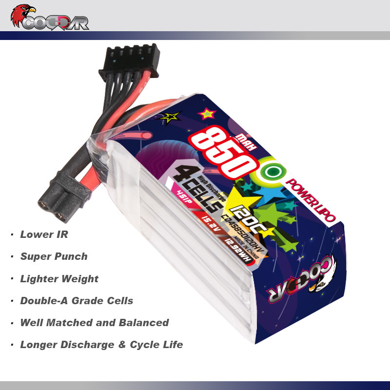 Eagle Krypton CODDAR 850MAH 4S 15.2V 120C Lightweight FPV2.5 "3" Loop Machine LIHV