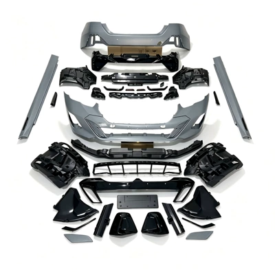 Suitable for 24-26 BMW 5 Series G60G68 modified MT body kit, front and rear bumpers, illuminated grille, MP front lip, rear lip, side skirts (Big Surrounded) - mt-front-and-rear-side-body-kits