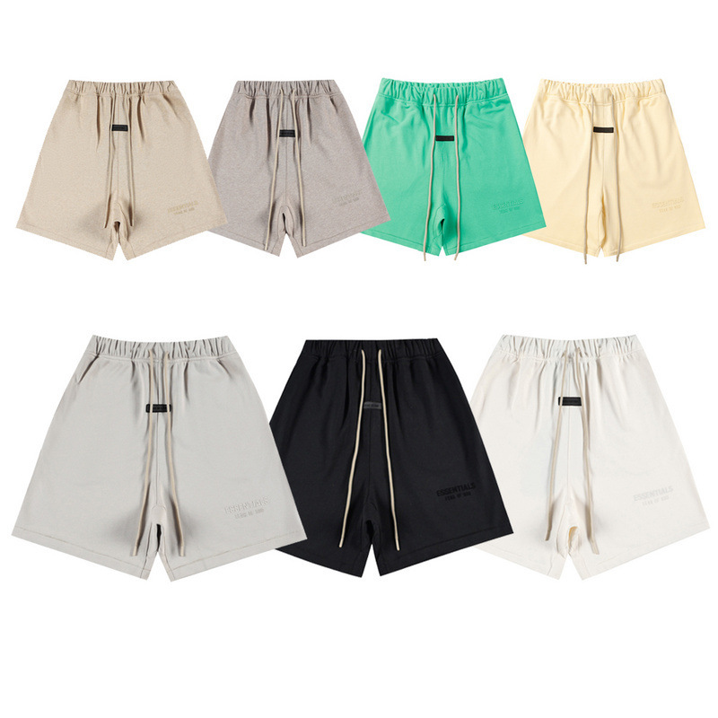 FEAR OF GOD24ss ESSENTIALS Silicone Fashion Brand Sports Five-point Casual Men's Shorts Summer