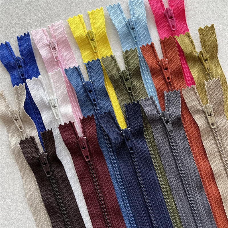 No.3 Nylon Pants Closed Top Zipper Pants with Zipper-door Trousers Casual Pants with Zipper-door Closed End Nylon Zipper