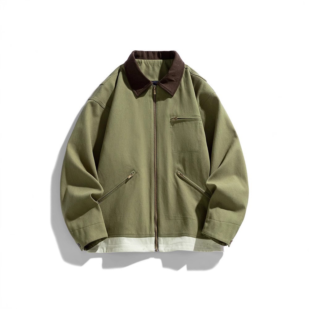 2503 올리브 그린 [워시드 캣아이 원단]