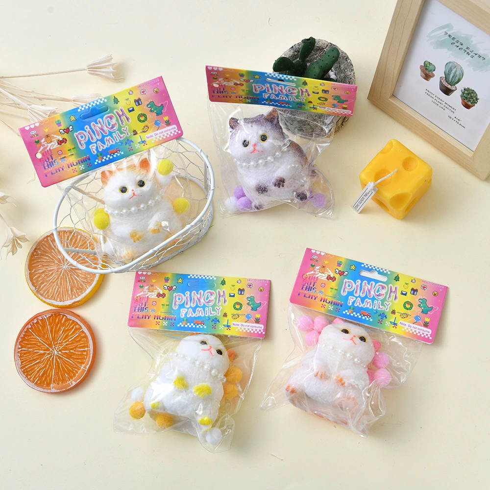 Реалистичная большая слизь, игрушка, кукла, кот, антистресс