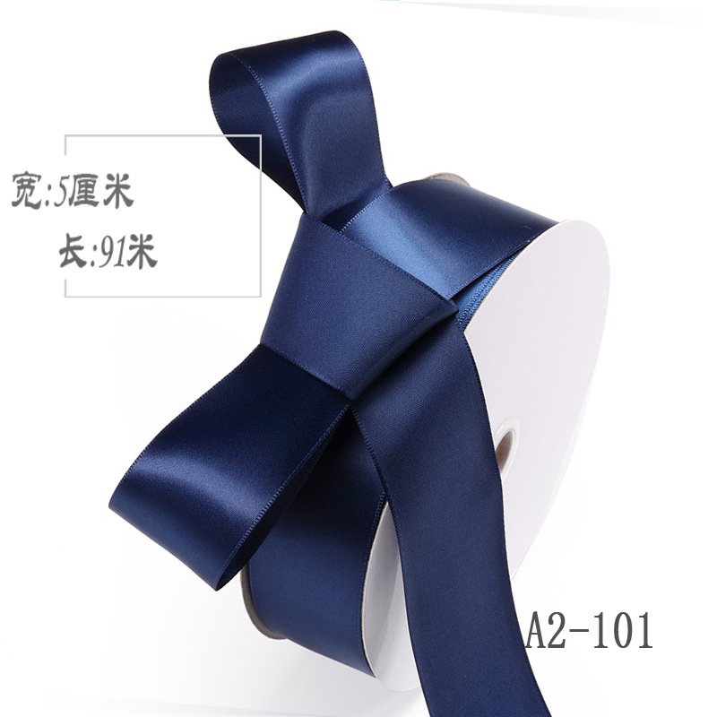 5cm cinta de poliéster arco DIY cinta ramo de boda pastel de frutas caja de regalo embalaje cinta de satén de colores