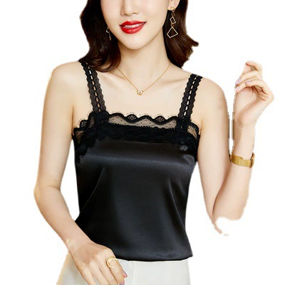 Lace tank top, sexy suit, plus size, french style