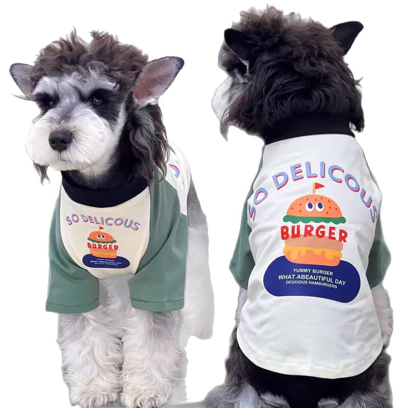 シュナウザー犬服夏の新しいスタイルスプライシング屋内抗脱毛空調服中小型犬シュナウザー犬服|undefined