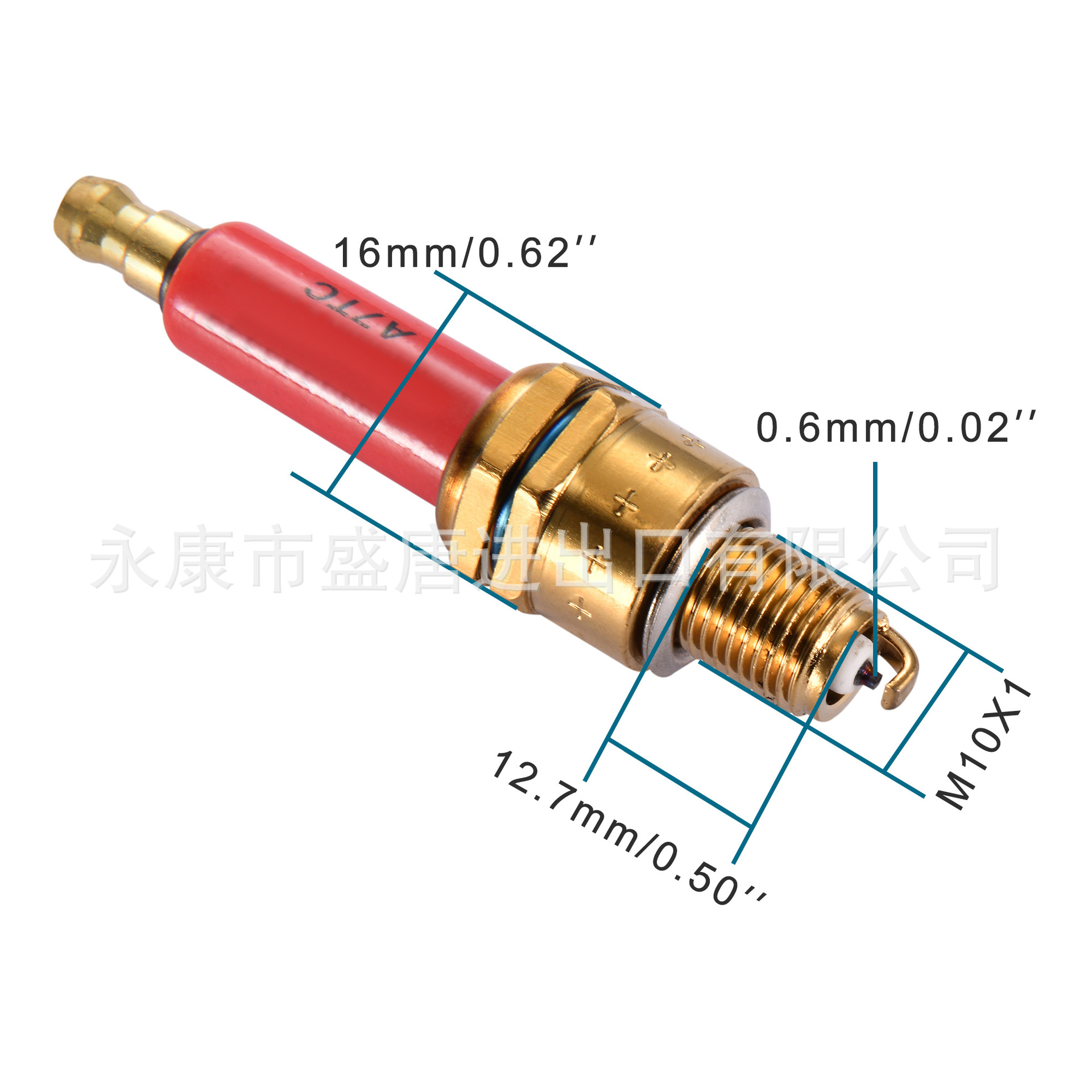 A7Tc Spark Plug Red Liu.M.W Liu.M.W Ignition Plug Engine Replacement Atv Electric Scooter