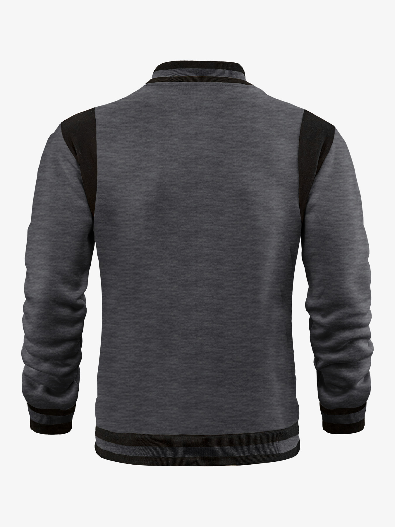 Herren Fleecejacke Mit Patchwork Im Lässigen Sportstil_voghion.com