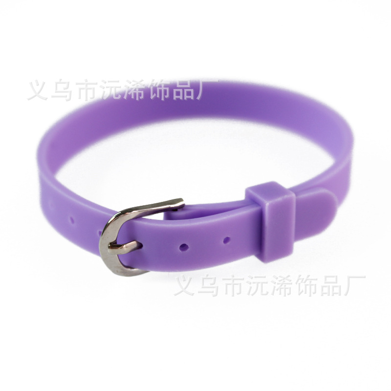 8mmシリコン手首バンドdiy個性的な手ベルトカップルの手環バンドは8mmの穴径アクセサリーの部品を着用するのに適しています。