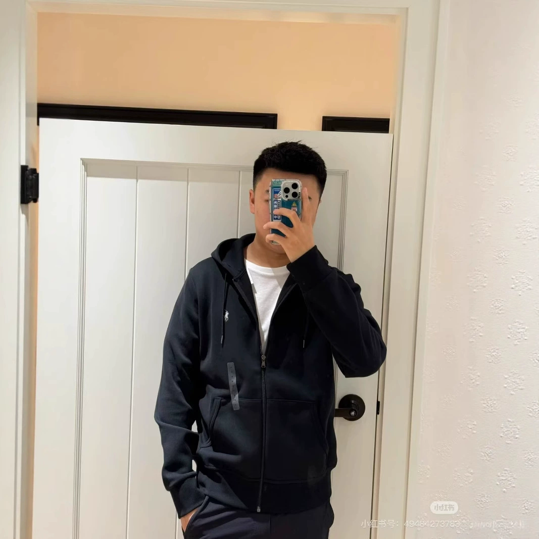 Эксклюзивная толстовка с капюшоном Ralph RL Basic Pony с вышитым логотипом, модная унисекс куртка на молнии