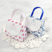 韩式小号粉色少女口红包装盒现货迷你复古小巧礼品折叠手提包装袋