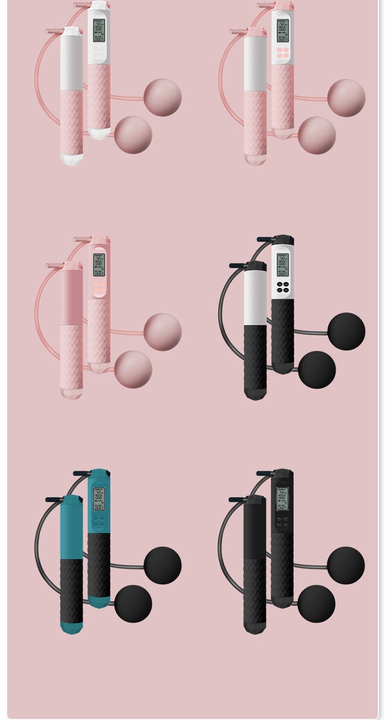 硅胶手柄智能电子计数跳绳_16