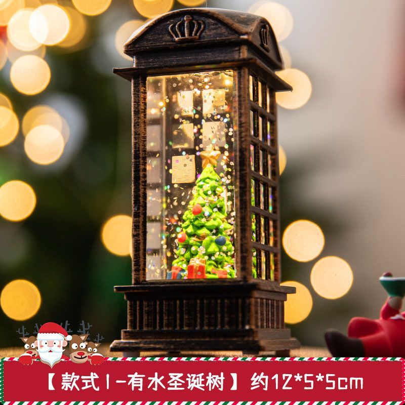 クリスマス装飾品レトロ発光サンタクロース小汽車創意置物撮影道具幼児趙之李|undefined