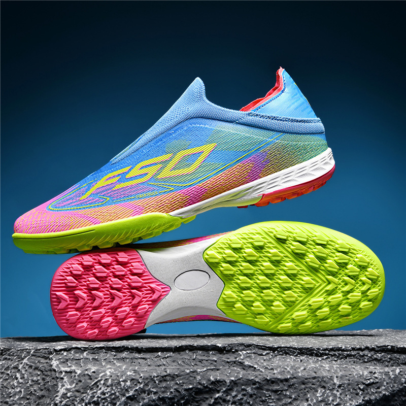 Tenis de Fútbol para Entrenamiento de Caucho Transpirables y Flexibles para Césped Natural y Artificial
