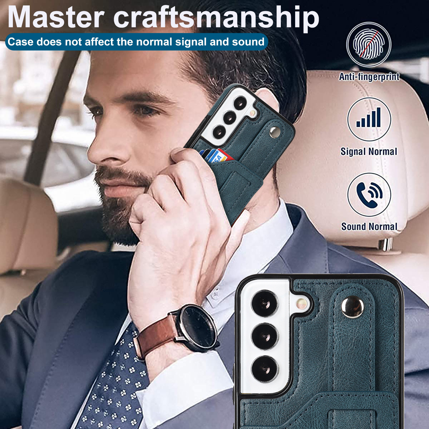 Handyhülle Für Samsung A53 Mit Armband Und Kartenfach Aus Leder_voghion.com