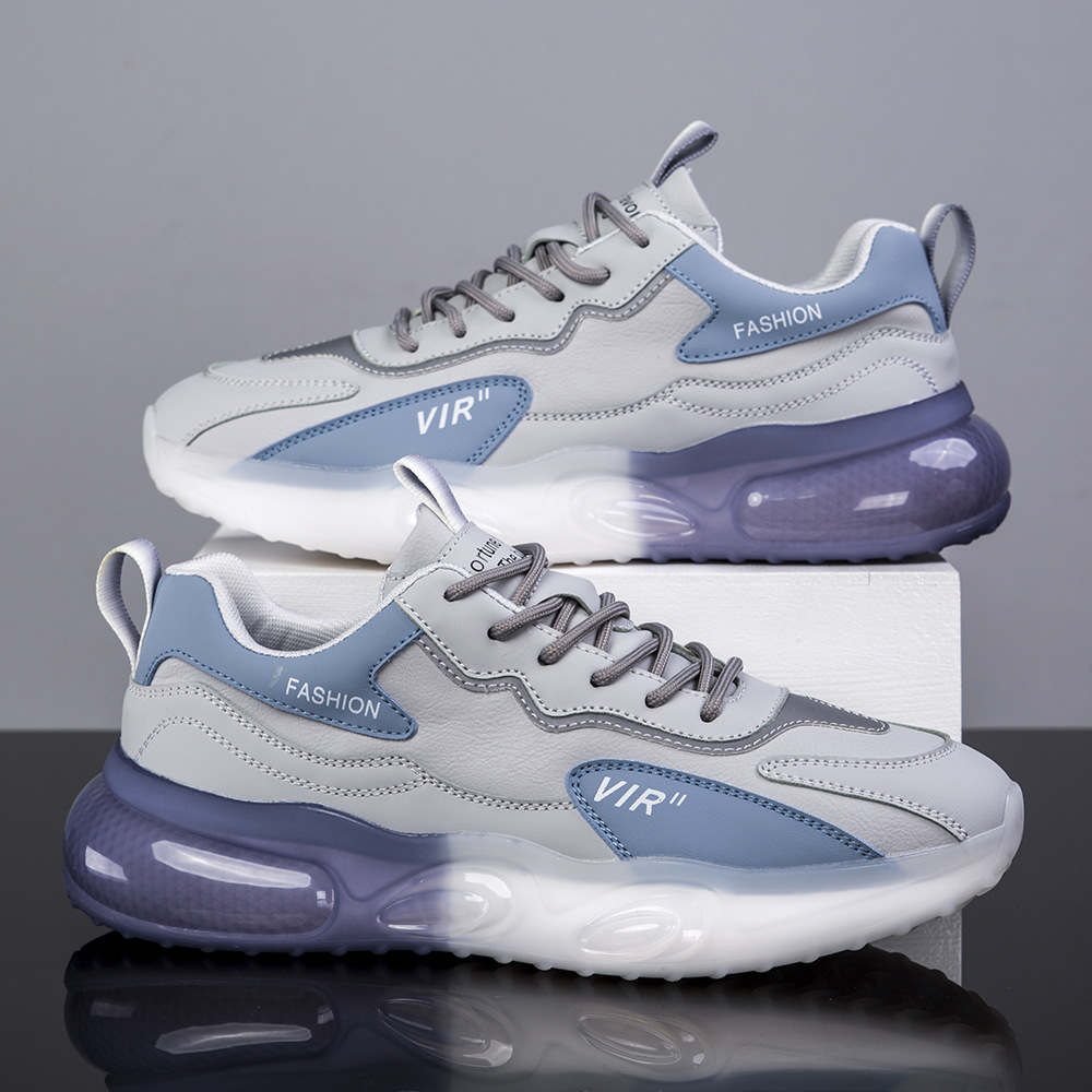 Unisex Running Shoes With Plush Leather And Thick Increased Sole_voghion.com
