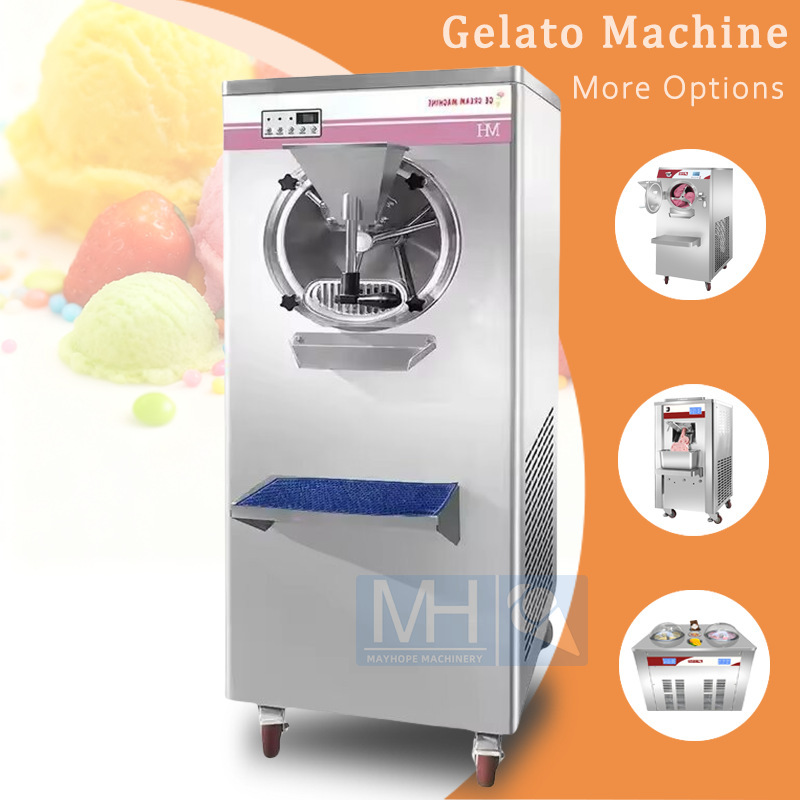 10L cylinder export voltage Italian ice cream machine all stainless steel ice cream machine one-piece delivery