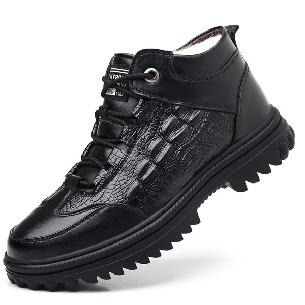 Cotton Shoes 2025 Winter New Leather Covered Velvet Warm Fashionable…