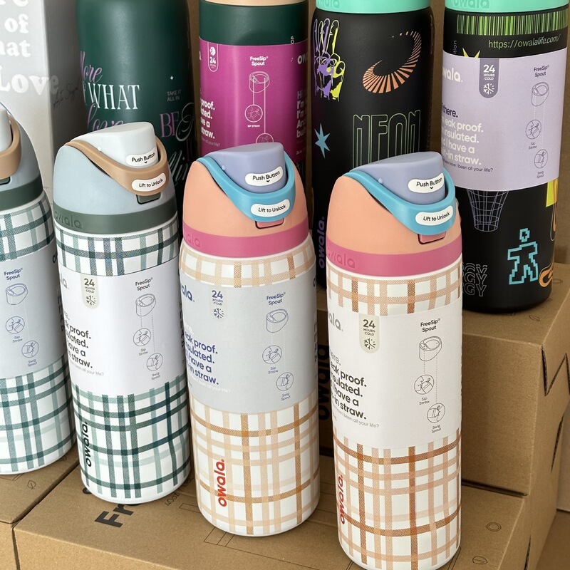 Owalafreesip Fruit Cup Amazon Same Style Temu Same Style Stainless Steel Thermos Cup Portable Sports Water Bottle