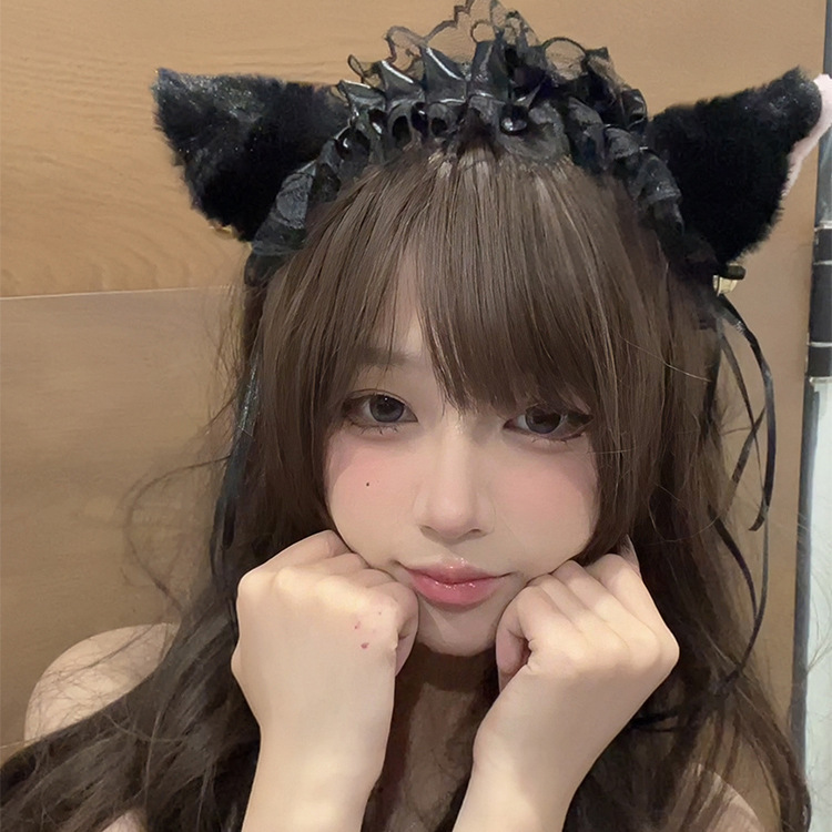 二次元ロリータカチューシャカチューシャ女性猫耳ヘアピンコスプレコミック展示ロリータメイドカチューシャ頭飾り|undefined