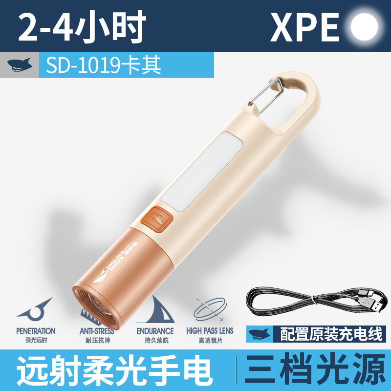 便携式迷你高亮儿童多彩手电筒伸缩变焦彩色露营手电三档调节手电|undefined