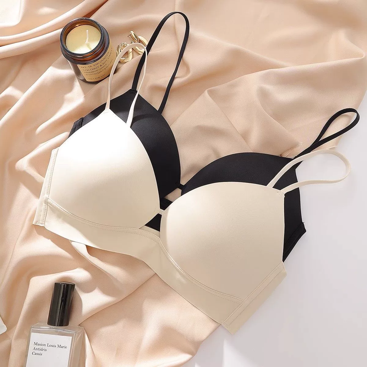 Summer thin underwear, push up bra, supporting comfortable wireless bra