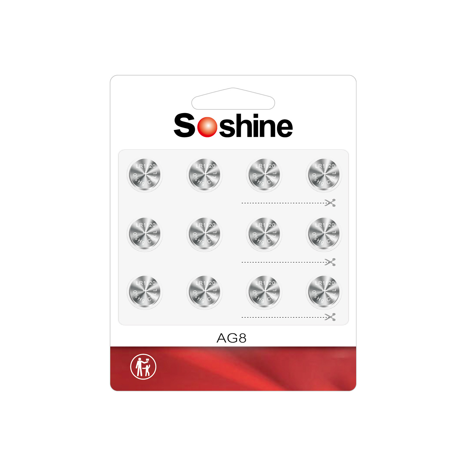 LR55/391/LR1120/191 AG8碱性扣式电池 手表计算器玩具手电筒电池