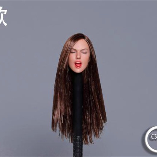 1/6 여성 군인 머리 조각 유럽과 미국의 섹시한 표현 여성 머리 조각 세 번째 총알 GACTOYS GC025