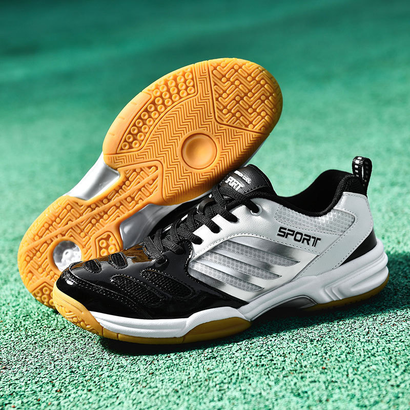 Manufacturer's Ready-Made Cross-Border New Badminton Shoes for Teenagers, Lightweight, Breathable, Non-Slip, Wear-Resistant Table Tennis Shoes, Tennis Shoes