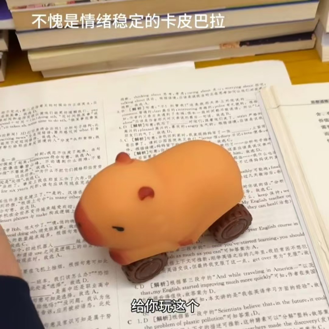 Capibara estiramiento deformación de juguetes de carro de tirada para niños y niñas muñecas de muñecas carro de muñecas de aguas decoración de descompresión