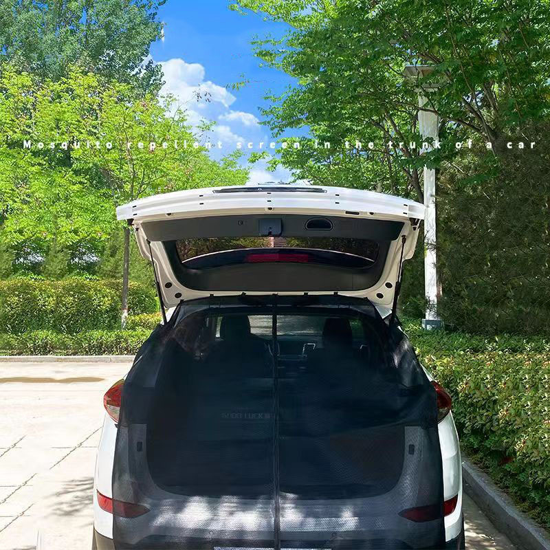 車のテールゲート防蚊網戸トランク防蚊遮光網戸磁気網戸換気防虫網戸|undefined
